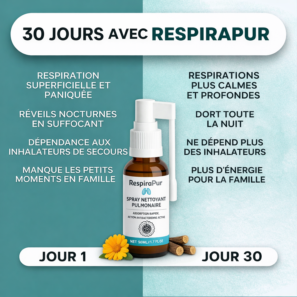 RespiraPur™ Spray Nettoyant Pulmonaire